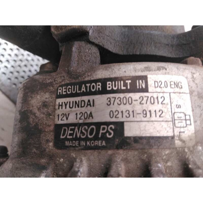 Recambio de alternador para kia carens 2.0 crdi lx monovolumen referencia OEM IAM 3730027012 021319112 - Negro 3