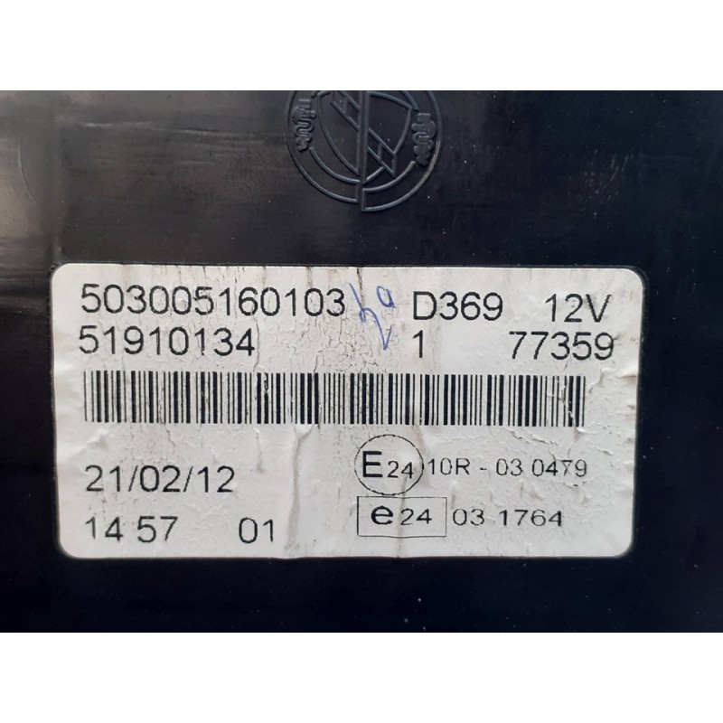 Recambio de cuadro instrumentos para fiat doblo easy referencia OEM IAM 503005160103 51910134 - Blanco 2