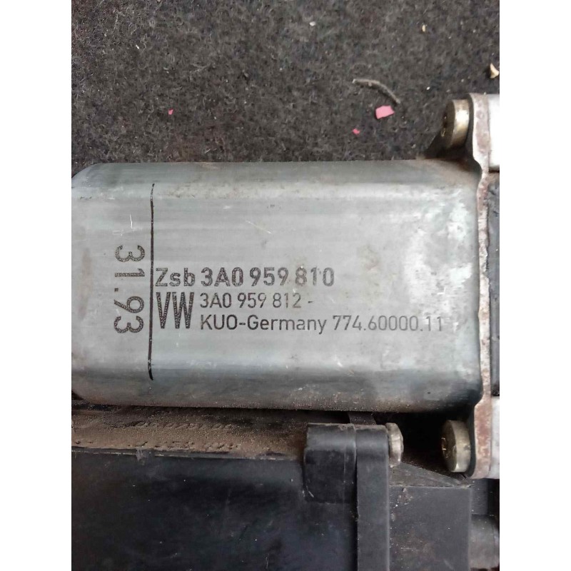 Recambio de elevalunas trasero derecho para volkswagen passat berlina (3a2) cl referencia OEM IAM 3A0959810 107608 6