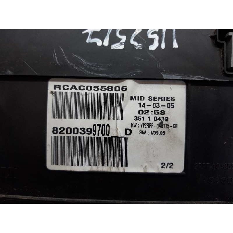 Recambio de cuadro instrumentos para renault megane ii classic berlina 1.5 dci diesel referencia OEM IAM 8200399700D - Negro 3