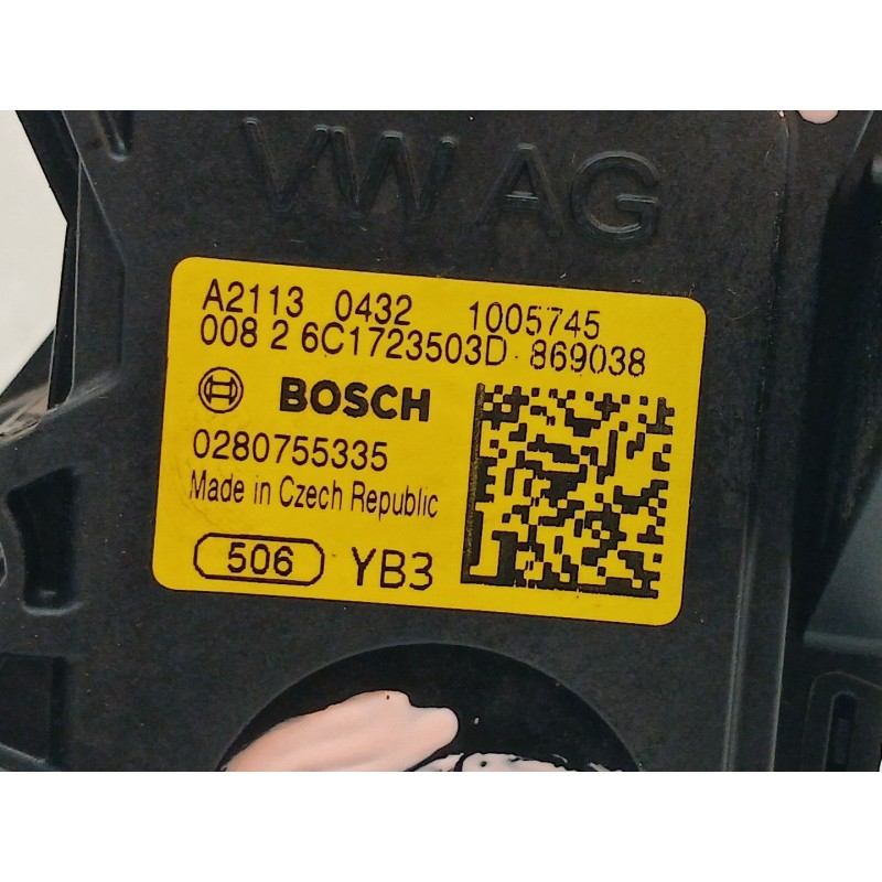 Recambio de potenciometro pedal para skoda fabia ambition plus referencia OEM IAM A21130432 6C1723503D - Blanco 2