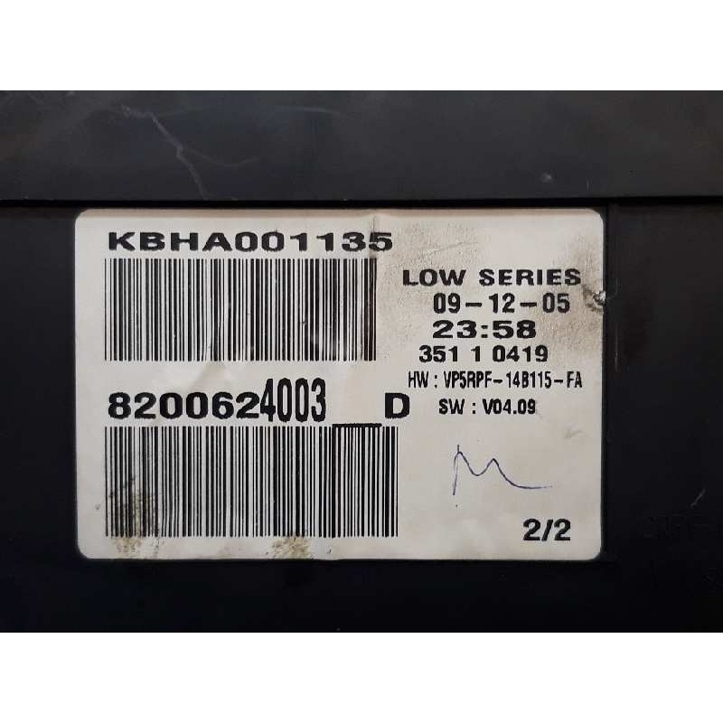 Recambio de cuadro instrumentos para renault megane ii classic berlina confort expression referencia OEM IAM 8200624003 KBHA0011 3
