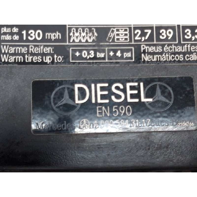 Recambio de tapa exterior combustible para mercedes-benz clase clk (w209) coupe 270 cdi (209.316) referencia OEM IAM A0005843117 - Negro 2