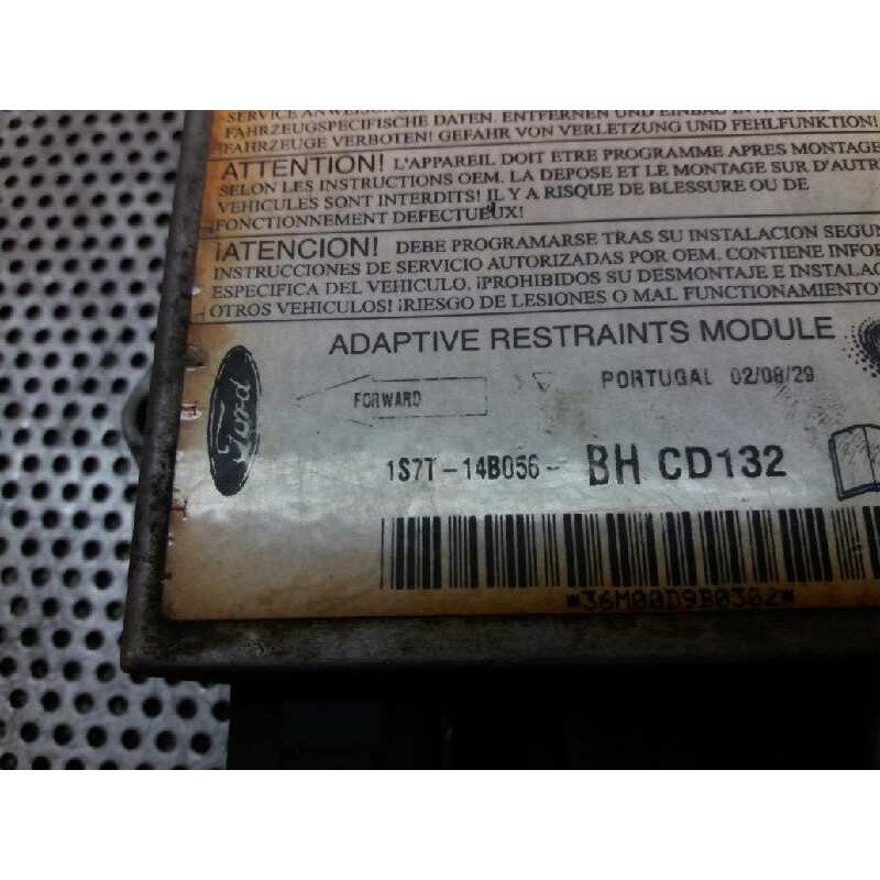 Recambio de centralita airbag para ford mondeo berlina (ge) 2.0 tdci cat referencia OEM IAM 1S7T14B056BH 3
