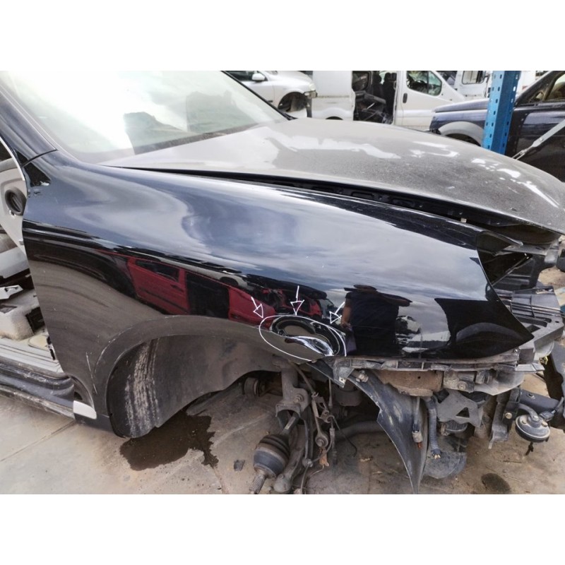 Recambio de aleta delantera derecha para porsche cayenne (typ 9pa) básico referencia OEM IAM - Negro 4