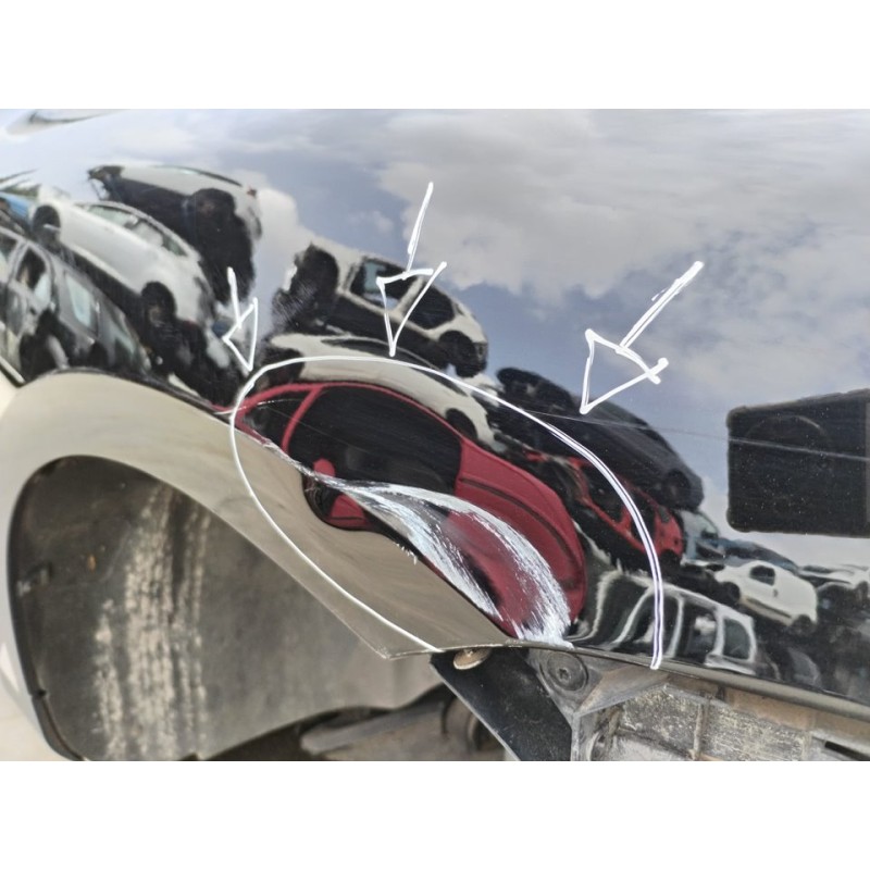 Recambio de aleta delantera derecha para porsche cayenne (typ 9pa) básico referencia OEM IAM - Negro 5