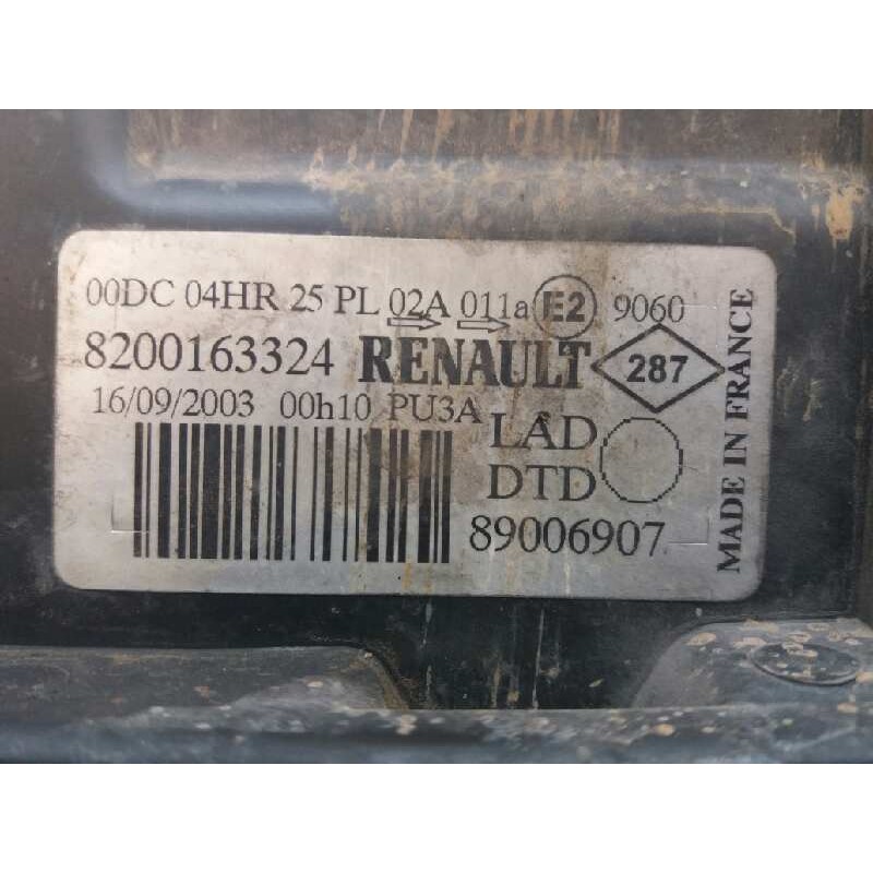 Recambio de faro derecho para renault laguna ii (bg0) authentique referencia OEM IAM 8200163324 2