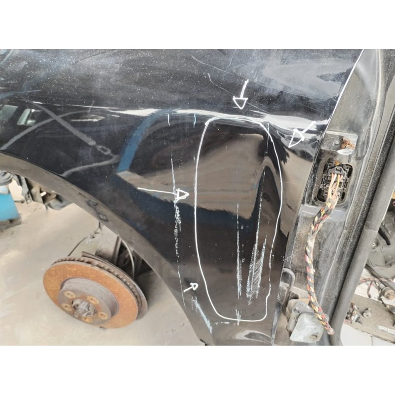 Recambio de aleta delantera izquierda para porsche cayenne (typ 9pa) básico referencia OEM IAM - Negro 3