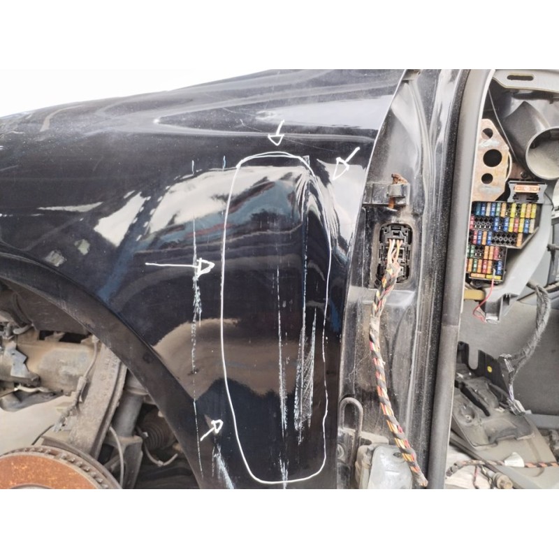 Recambio de aleta delantera izquierda para porsche cayenne (typ 9pa) básico referencia OEM IAM - Negro 4