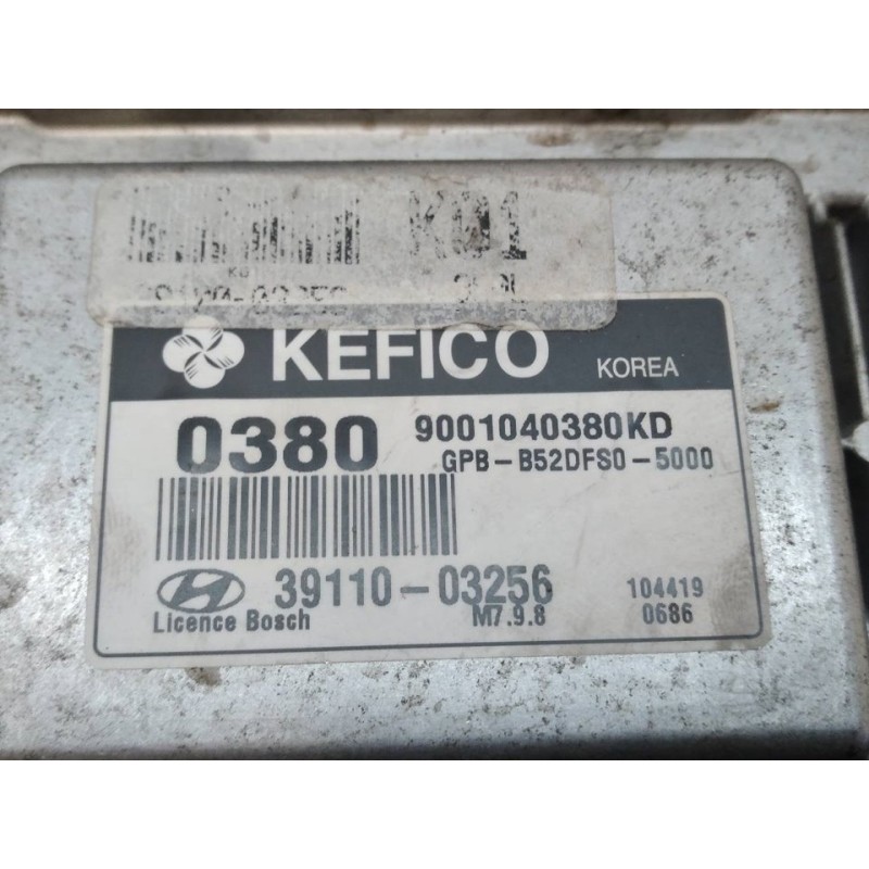 Recambio de centralita motor uce para hyundai i20 classic referencia OEM IAM 3911003256 9001040380KD - Rojo 2