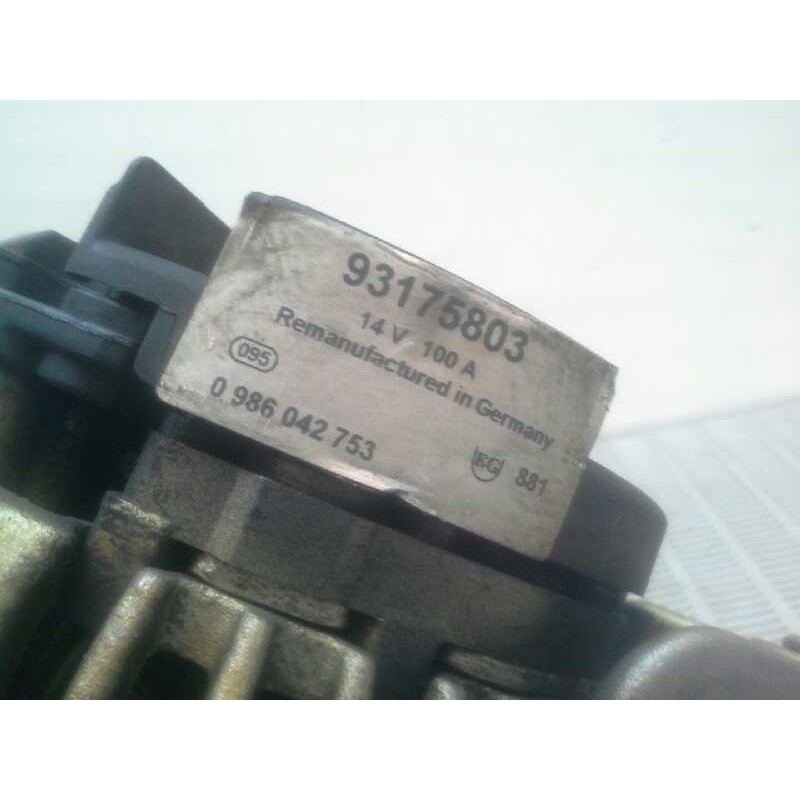 Recambio de alternador para opel vectra b berlina 2.0 dti referencia OEM IAM 0986042753 93175803 - Azul 3