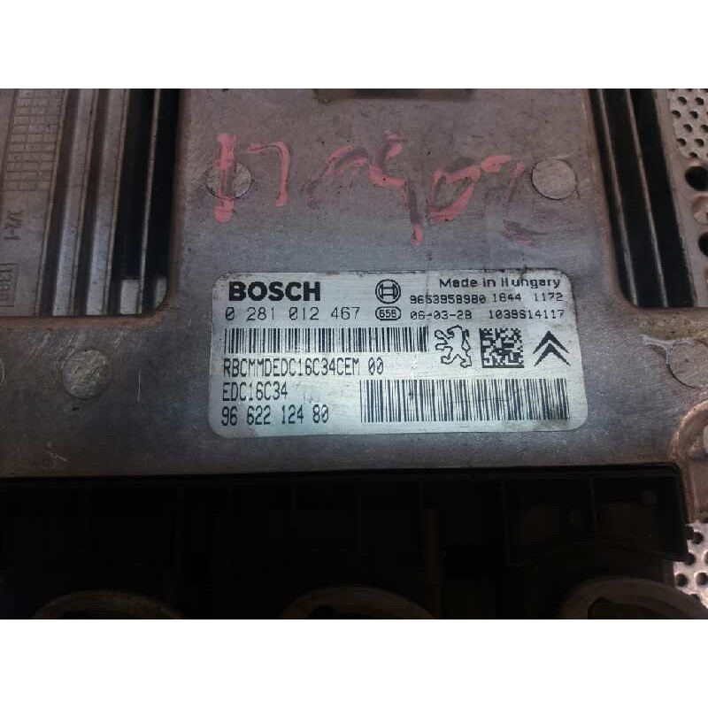 Recambio de centralita motor uce para peugeot 207 xs referencia OEM IAM 0281012467 9662212480 - Rojo 3