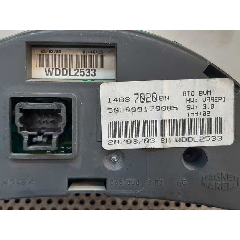 Recambio de cuadro instrumentos para citroën c8 2.0 hdi sx referencia OEM IAM 1488702080 503000170005 - Negro 3
