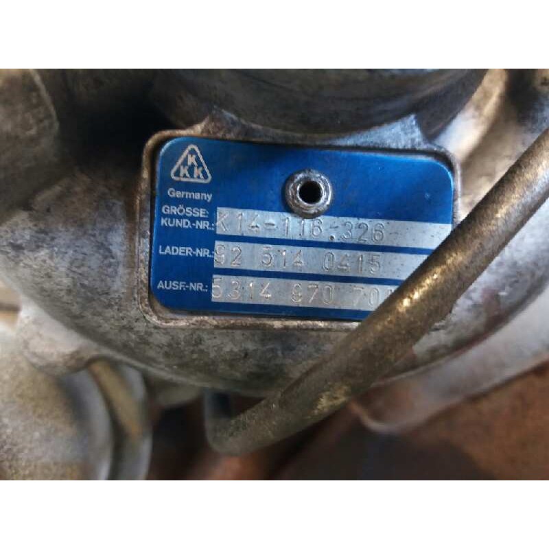 Recambio de turbocompresor para citroën zx 1.9 turbodiesel referencia OEM IAM K14116326 925140415 KKK 3