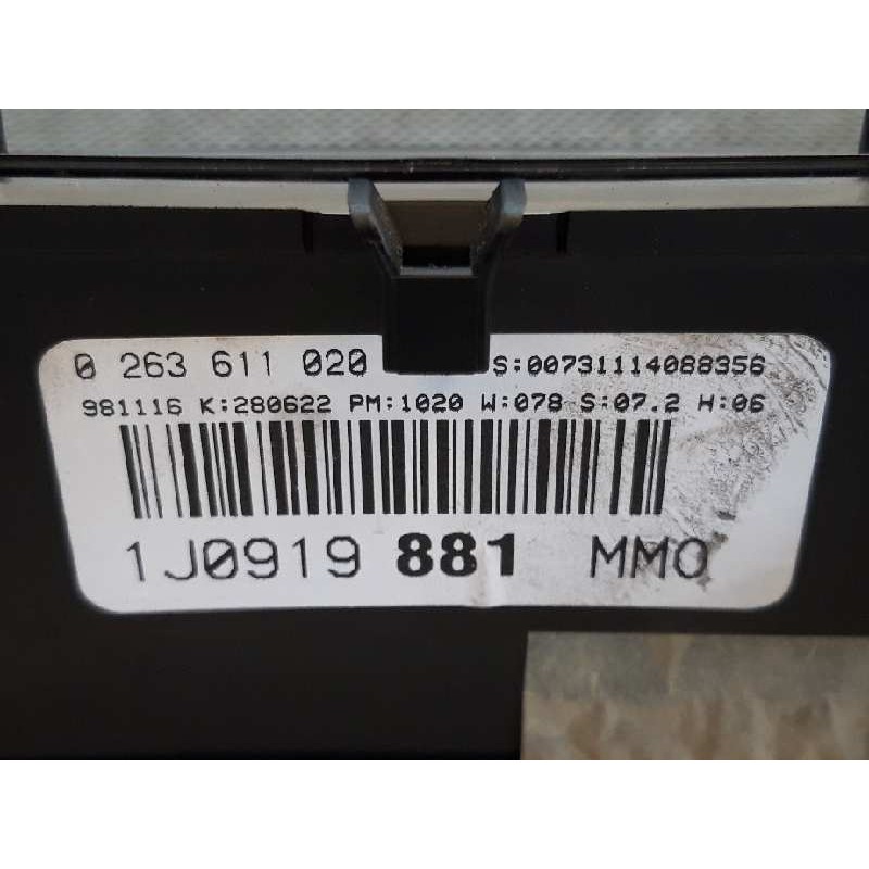 Recambio de cuadro instrumentos para volkswagen golf iv berlina (1j1) básico referencia OEM IAM 1J0919881 0263611020 2