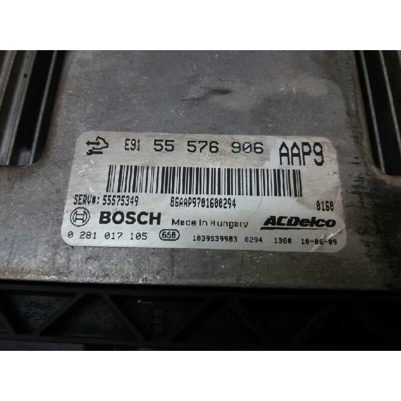 Recambio de centralita motor uce para opel insignia berlina cosmo referencia OEM IAM 0281017105 55576906 - Negro 2