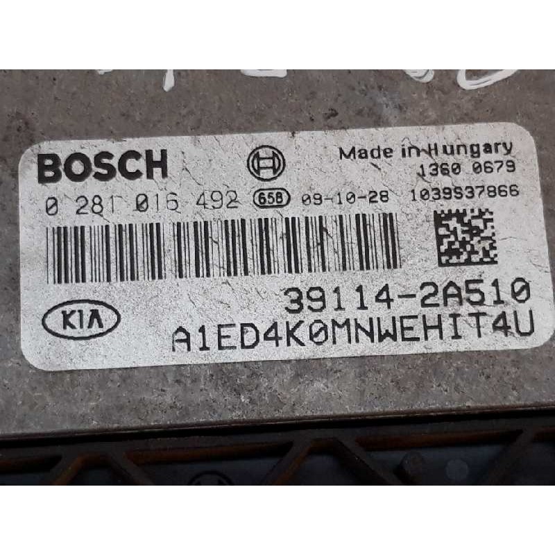 Recambio de centralita motor uce para kia cee'd drive referencia OEM IAM 0281016492 391142A510 2