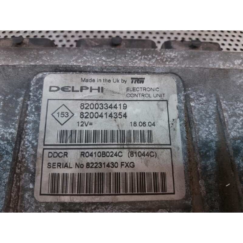 Recambio de centralita motor uce para renault megane ii classic berlina expression referencia OEM IAM 8200334419 8200414354 - Gris 2