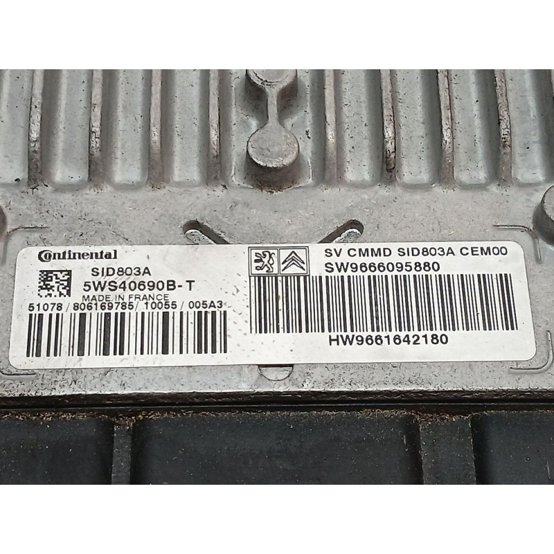 Recambio de centralita motor uce para citroën c4 picasso exclusive referencia OEM IAM 5WS40690BT 9661642180 - Gris 2