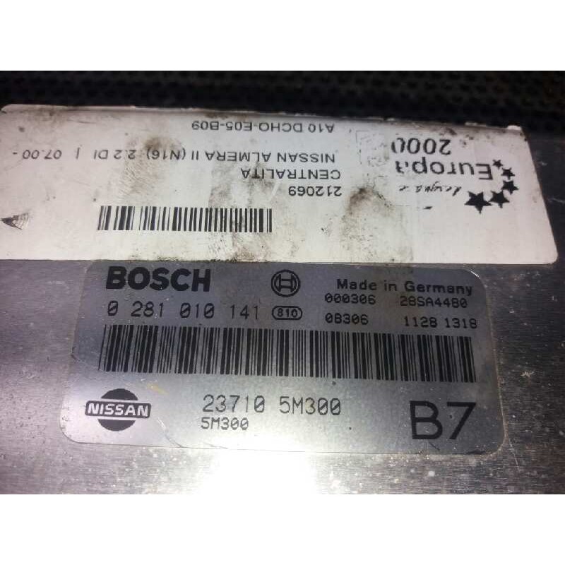 Recambio de centralita motor uce para nissan almera (n16/e) 2.2 16v turbodiesel cat referencia OEM IAM 0281010141 61719 237105M3 2