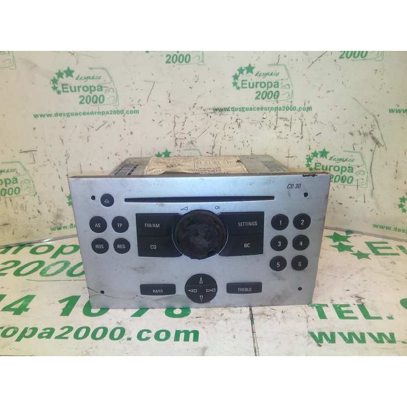 Recambio de sistema audio / radio cd para opel combo (corsa c) 1.7 16v cdti referencia OEM IAM CD30  13190855 - Azul 2