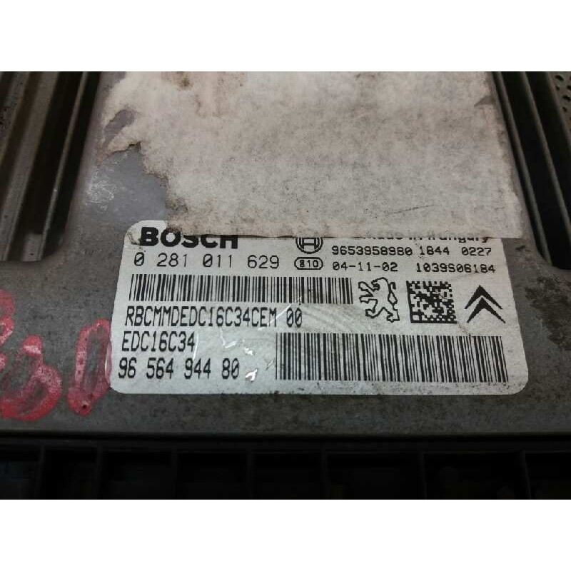 Recambio de centralita motor uce para citroën c4 coupe vtr plus referencia OEM IAM 9656494480 0281011629 BOSCH - Gris 2