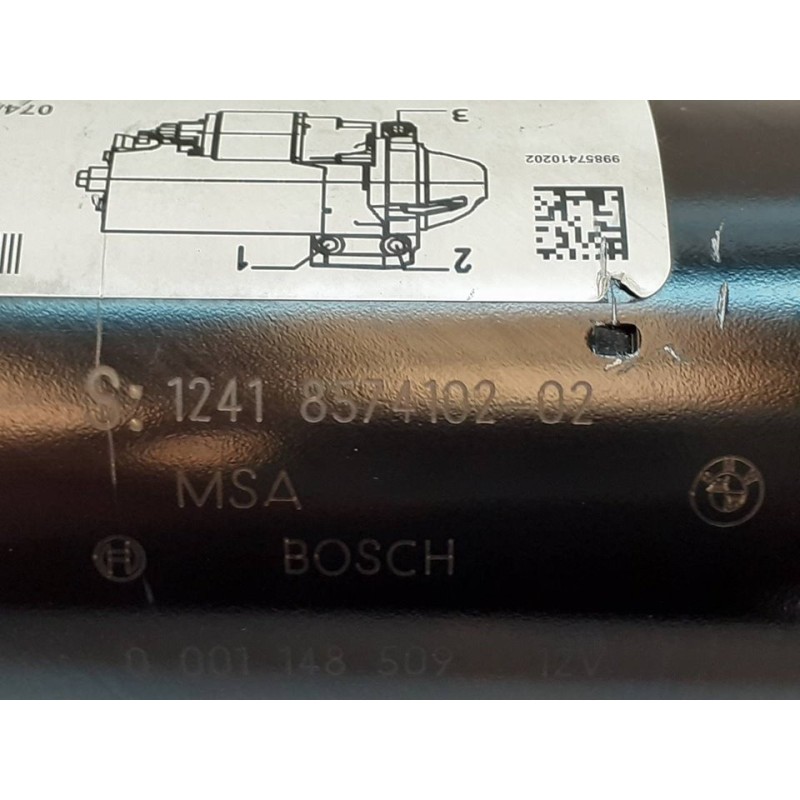 Recambio de motor arranque para bmw serie 3 lim. (f30) 318d referencia OEM IAM 1241857410202  BOSCH - Gris 4