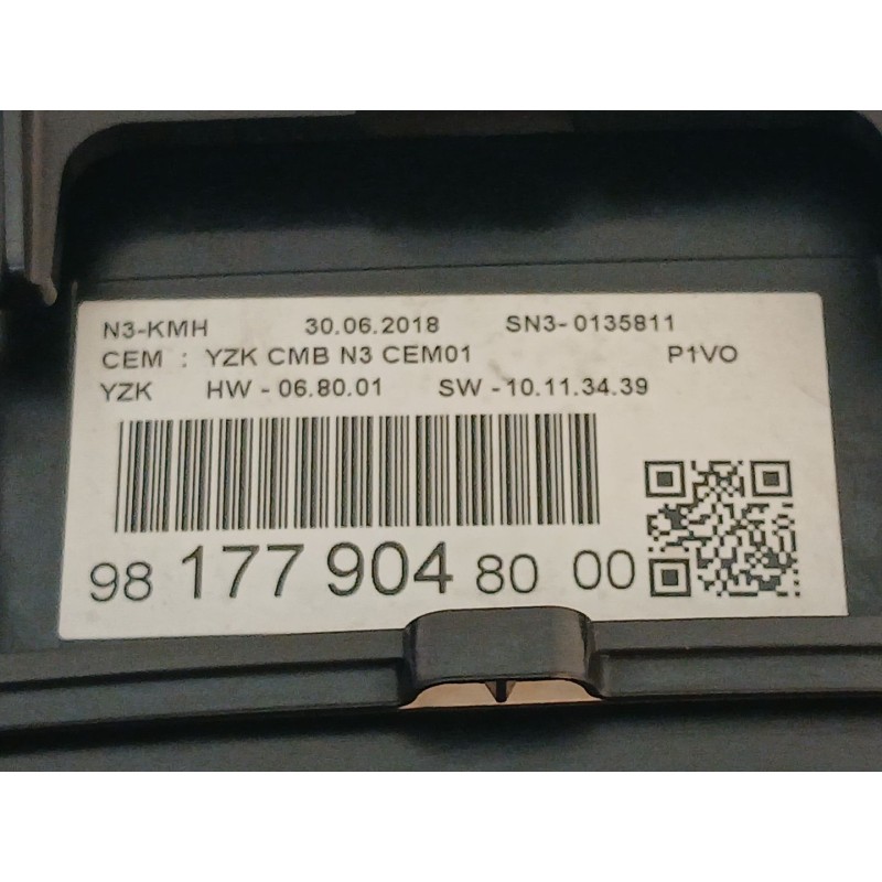 Recambio de cuadro instrumentos para opel combo life expression referencia OEM IAM 9817790480 - Marrón 2