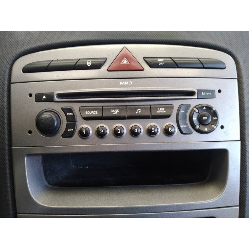 Recambio de sistema audio / radio cd para peugeot 308 sw confort referencia OEM IAM - Gris 2