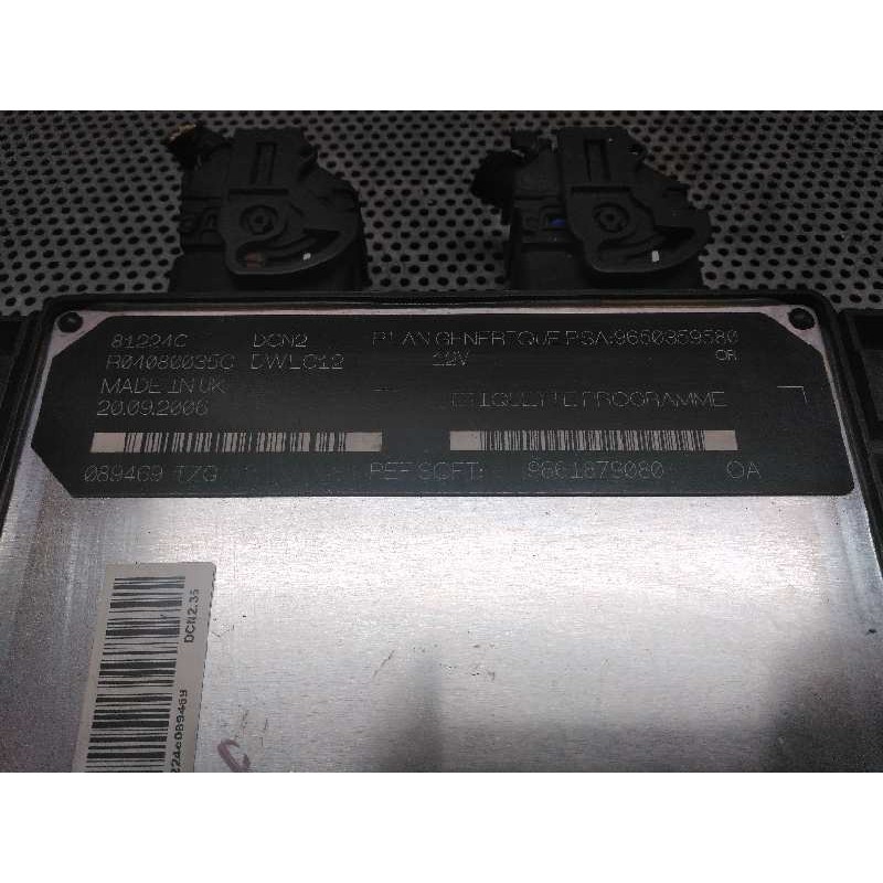 Recambio de centralita motor uce para citroën berlingo 1.9 d 600 furg. referencia OEM IAM 9650359580 9661879080 3