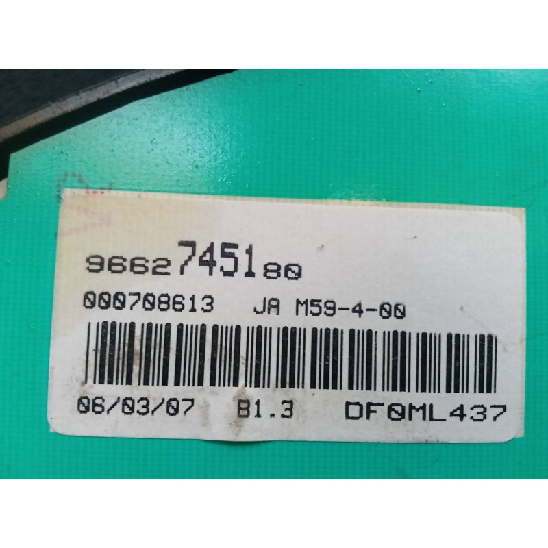 Recambio de cuadro instrumentos para citroën berlingo hdi 75 600 niv.b furgón referencia OEM IAM 9662745100 2