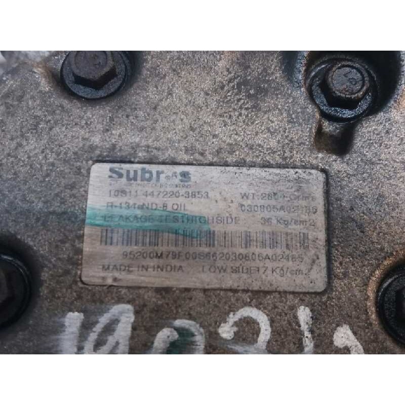 Recambio de compresor aire acondicionado para suzuki alto rf 410 (ff) 1.1 16v cat referencia OEM IAM 10S114472203853 030805A0248 4