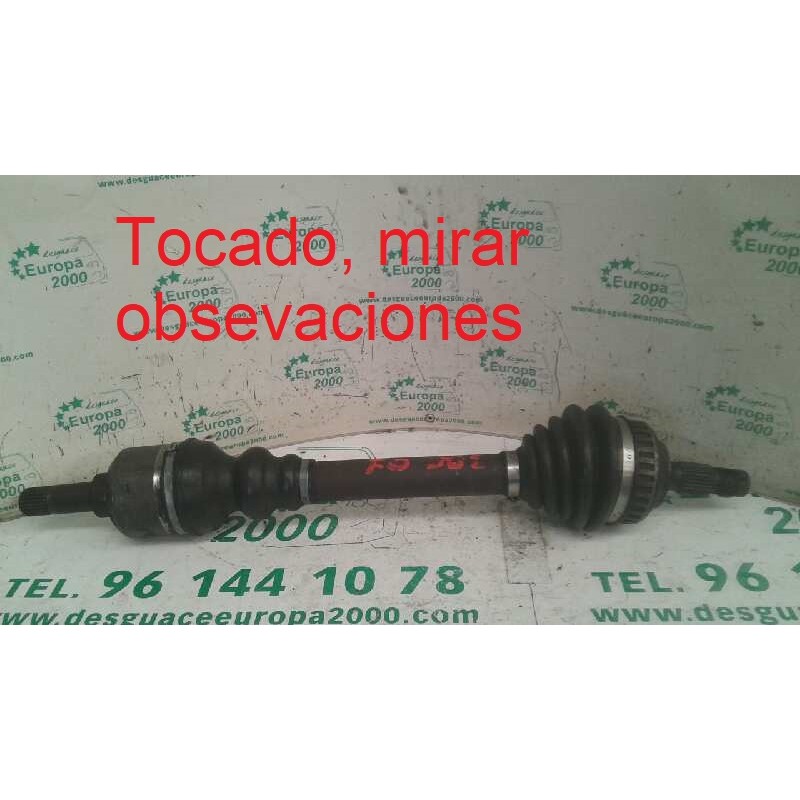 Recambio de transmision delantera izquierda para peugeot 306 berlina 3/4/5 puertas (s2) 1.9 diesel referencia OEM IAM  74237