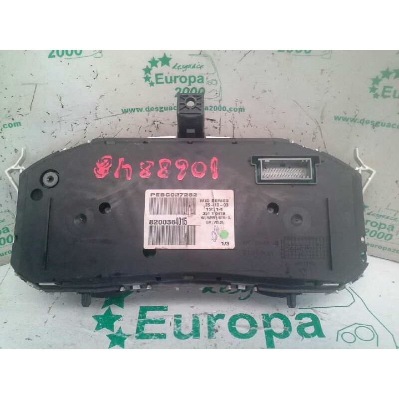 Recambio de cuadro instrumentos para renault megane ii berlina 5p 1.5 dci diesel referencia OEM IAM 8200364015 - Negro 3
