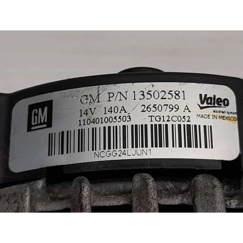 Recambio de alternador para opel astra j lim. sport referencia OEM IAM 13502581 2650799A VALEO - Rojo 5