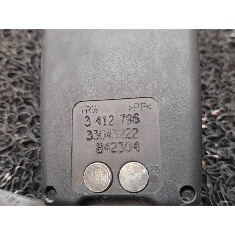 Recambio de enganche cinturon trasero derecho para bmw x3 (e83) 3.0d referencia OEM IAM 3412796 - Negro 2