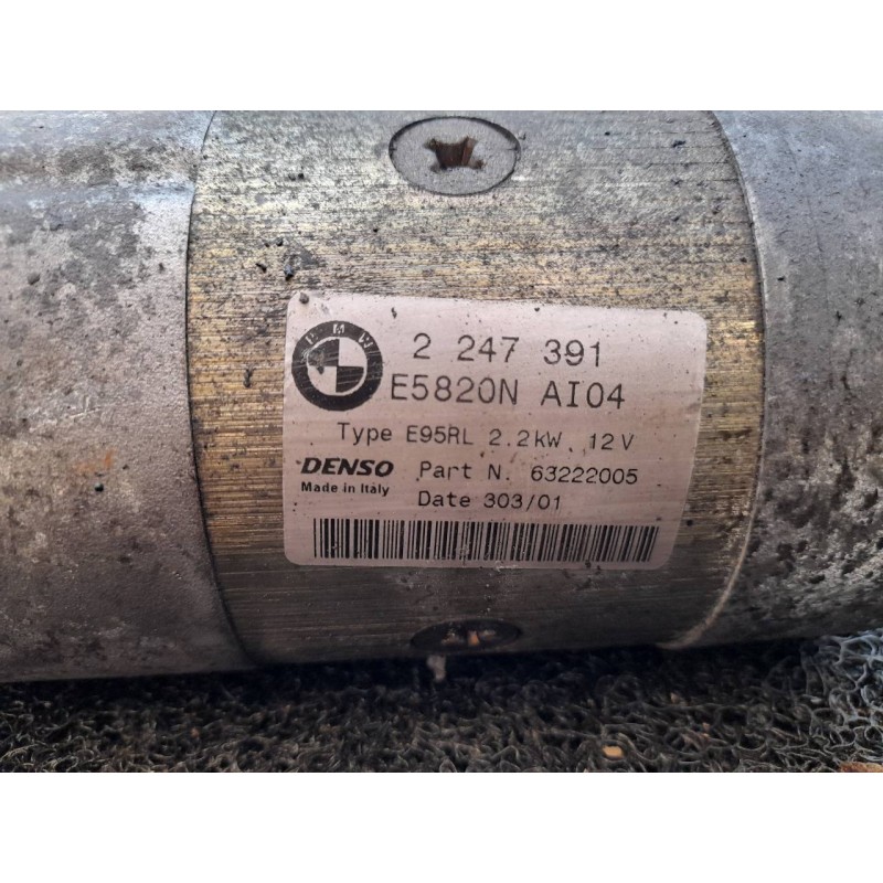 Recambio de motor arranque para bmw serie 5 berlina (e39) 530d referencia OEM IAM 2247391  DENSO - Verde 4