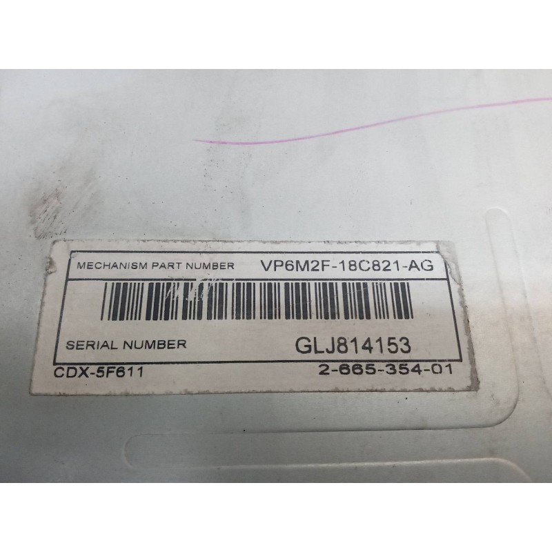Recambio de sistema audio / radio cd para ford c-max (cb3) titanium referencia OEM IAM 7M5T18C939CF SONY VP6M2F18C821AG - Gris 5
