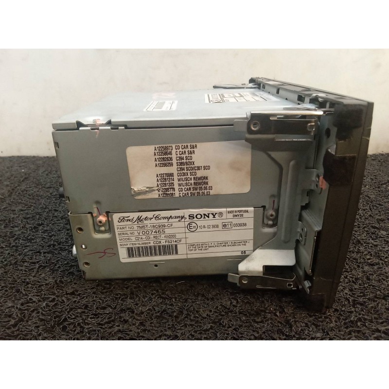 Recambio de sistema audio / radio cd para ford c-max (cb3) titanium referencia OEM IAM 7M5T18C939CF SONY VP6M2F18C821AG - Gris 6