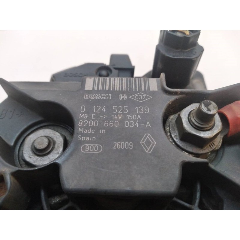 Recambio de alternador para renault kangoo furgón compact comfort referencia OEM IAM 0124525139 8200660034A BOSCH - Blanco 5