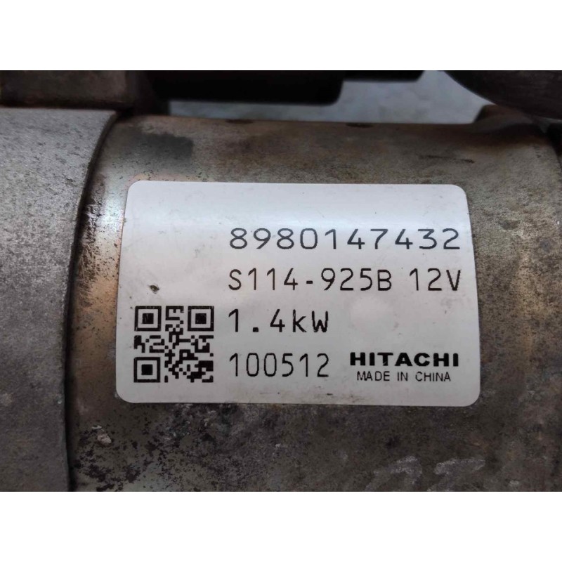 Recambio de motor arranque para opel astra j lim. enjoy referencia OEM IAM 8980147432 S114925B HITACHI - Negro 3