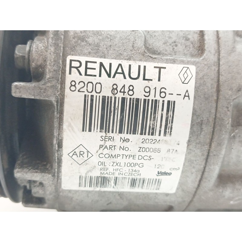 Recambio de compresor aire acondicionado para renault master kipper l3h1 3,5t referencia OEM IAM 8200848916 A - Blanco 2