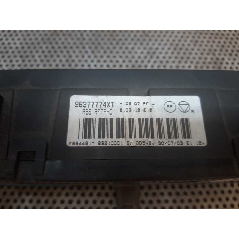 Recambio de mando climatizador para citroën c3 pluriel 1.6 16v sensodrive referencia OEM IAM 96377774XT - Gris 4