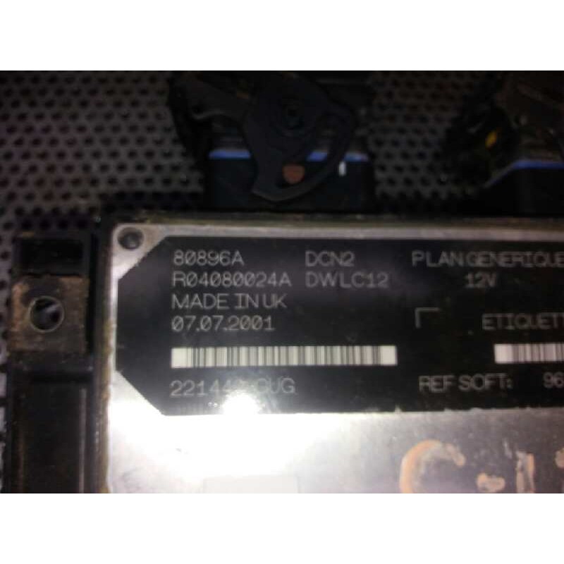 Recambio de centralita motor uce para citroën c15 1.9d referencia OEM IAM R04080024A LUCAS 96424149800A 3