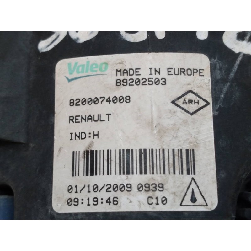 Recambio de faro antiniebla derecho para dacia sandero ambiance referencia OEM IAM 8200074008 89202503 VALEO 2