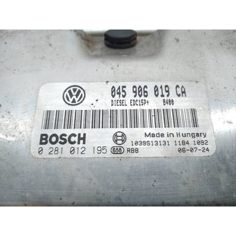Recambio de centralita motor uce para volkswagen polo (9n3) highline referencia OEM IAM 0281012195 045906019CA BOSCH 2
