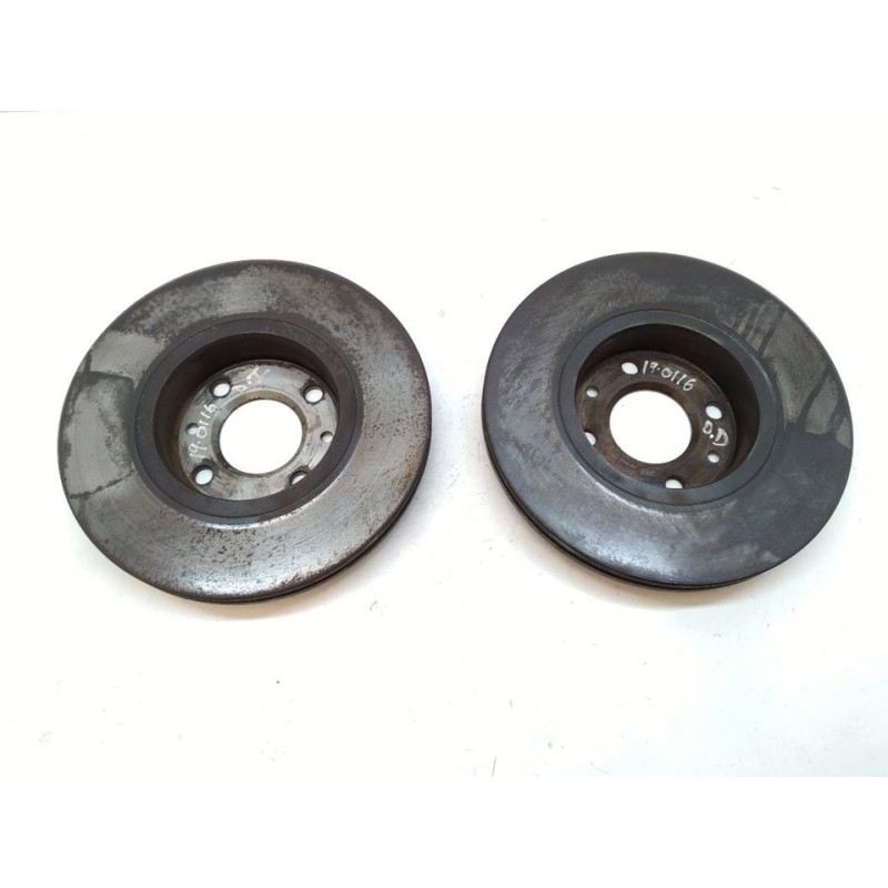 Recambio de disco freno delantero para renault kangoo profesional referencia OEM IAM - Blanco 2