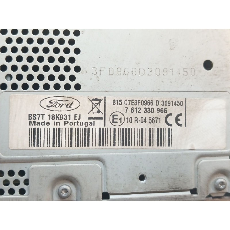 Recambio de sistema audio / radio cd para ford mondeo ber. (ca2) limited edition referencia OEM IAM BS7T18K931EJ - Negro 2