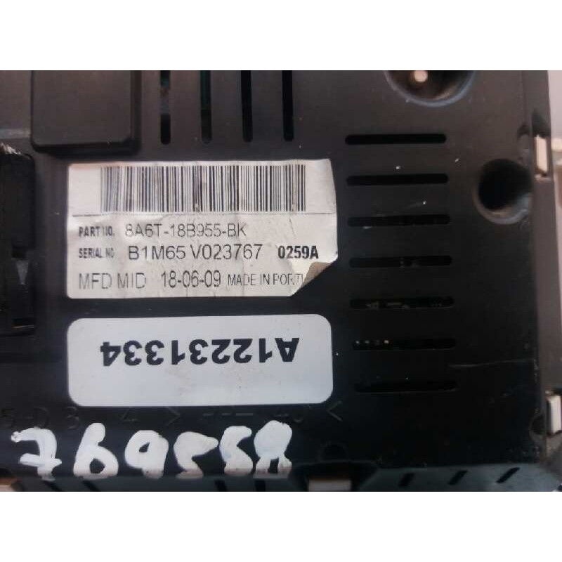 Recambio de pantalla multifuncion para ford fiesta (cb1) 1.4 tdci cat referencia OEM IAM 8A6T18B955BK - Rojo 2