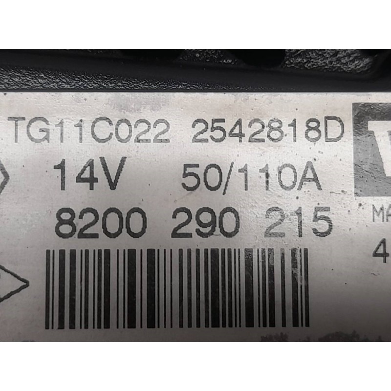Recambio de alternador para renault megane ii berlina 5p confort dynamique referencia OEM IAM 8200290215  VALEO - Negro 5